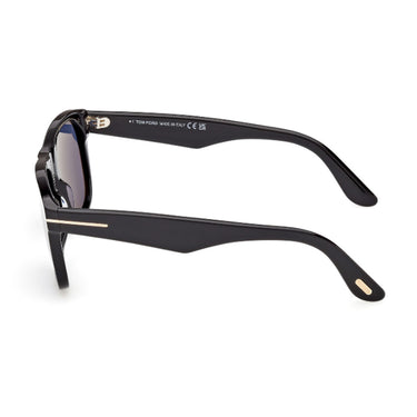 Tom Ford Sonnenbrille FT1284 01V Marlon Schwarz Glänzend/Blau Unisex 3