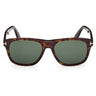Tom Ford Lunettes de Soleil FT1284 52N Marlon Marron/Vert Unisexe