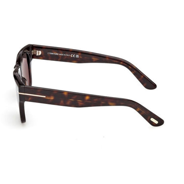 Tom Ford Okulary Przeciwsłoneczne FT1304 52A Finn Brązowy Szary Dymny Męskie 3