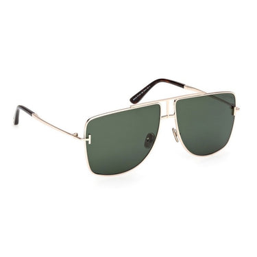 Tom Ford Okulary Przeciwsłoneczne FT1307 28N Eliott Złoto/Zielony Unisex 4