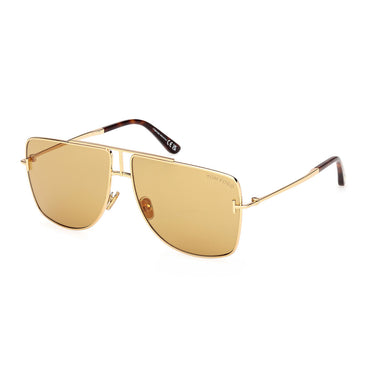Tom Ford Okulary Przeciwsłoneczne FT1307 30E Eliott Złoty/Brązowy Unisex 2