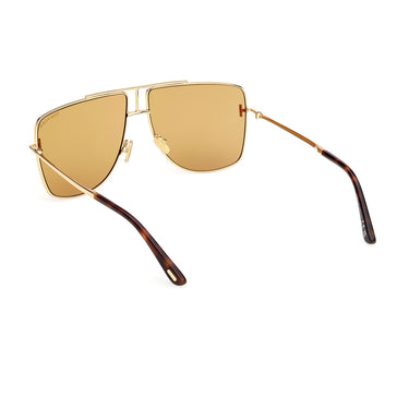Tom Ford Okulary Przeciwsłoneczne FT1307 30E Eliott Złoty/Brązowy Unisex 4
