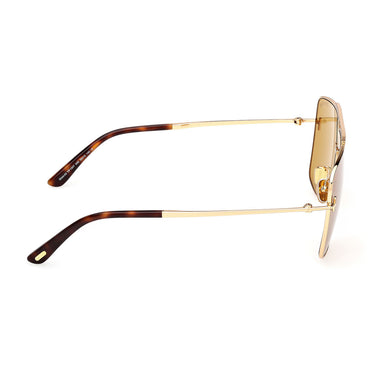 Tom Ford Okulary Przeciwsłoneczne FT1307 30E Eliott Złoty/Brązowy Unisex 7