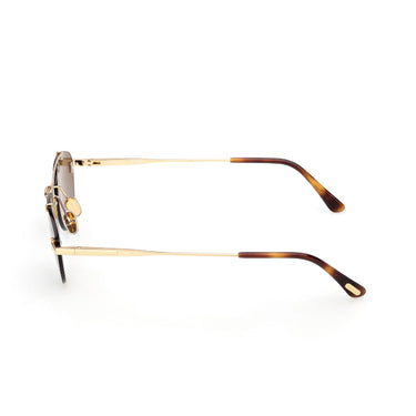 Tom Ford Okulary Przeciwsłoneczne FT1356 30F Astor Złoto/Brązowy Gradient Unisex 3
