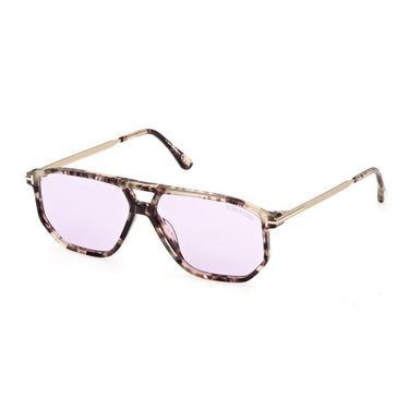 Tom Ford Occhiali da Sole FT1481 55Y Billie Tartarugato Viola Unisex  2