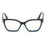 Tom Ford Occhiali da Vista FT5641-B 001 Nero Lucido Trasparente con 2 Clip Donna