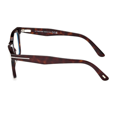 Tom Ford Occhiali da Vista FT5970-B 052 Marrone Trasparente con Clip Verde Uomo 3