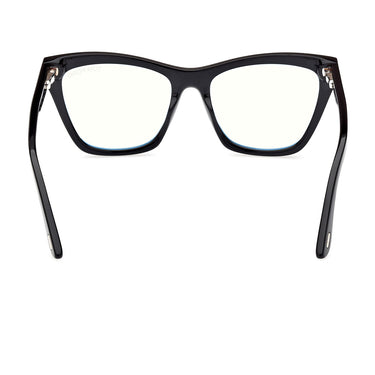 Tom Ford Occhiali da Vista FT5971-B 001 Nero Lucido Trasparente con Clip Grigio Fumo Donna 4