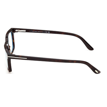 Tom Ford Occhiali da Vista FT6175-B 052 Marrone Trasparente con Clip Blu Scuro Uomo 3