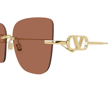 Valentino Occhiali da Sole VG0033S 002 Oro Marrone Donna  3
