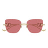 Valentino Occhiali da Sole VG0033S 004 Oro/Rosso Donna