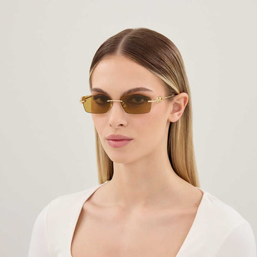 Valentino Occhiali da Sole VG0067S 003 Oro/Marrone Donna 4