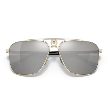 Versace Okulary Przeciwsłoneczne VE2238 12526G Złoto-Jasnoszary Unisex 5