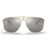 Versace Okulary Przeciwsłoneczne VE2238 12526G Złoto-Jasnoszary Unisex