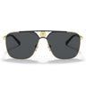 Versace Okulary Przeciwsłoneczne VE2238 143687 Złoto-Ciemnoszary Unisex
