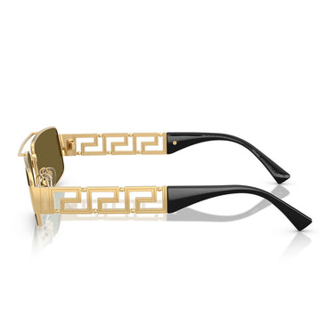 Versace Occhiali da Sole VE2257 100273 Oro Marrone Scuro Unisex 3