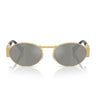 Versace Sonnenbrille VE2264 100230 Gold/Grün Verspiegelt Silber Unisex
