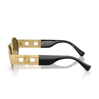 Versace Occhiali da Sole VE2264 10025A Oro/Marrone Specchiato Oro Unisex 3