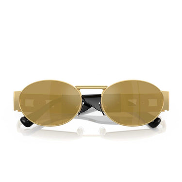 Versace Occhiali da Sole VE2264 10025A Oro/Marrone Specchiato Oro Unisex 5