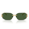 Versace Occhiali da Sole VE2274 100271 Oro Verde Scuro Unisex 