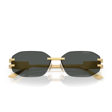 Versace Okulary Przeciwsłoneczne VE2274 100287 Złoto Ciemnoszary Unisex 5