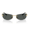 Versace Okulary Przeciwsłoneczne VE2279 100287 Złoty/Ciemnoszary Męskie