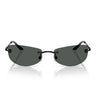 Versace Okulary Przeciwsłoneczne VE2279 143687 Czarny Matowy/Ciemny Szary Męskie