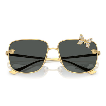 Versace Gafas de Sol VE2282 100287 Oro/Gris Oscuro Mujer
