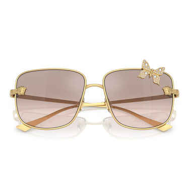 Versace Gafas de Sol VE2282 10028Z Oro/Marrón Claro Mujer
