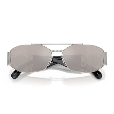 Versace Occhiali da Sole VE2287 1000AP Argento/Trasparente Specchiato Platino Uomo 4