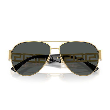 Versace Okulary Przeciwsłoneczne VE2289 100287 Złoto Ciemnoszary Męskie 5