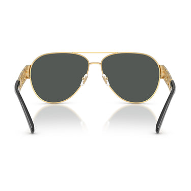 Versace Okulary Przeciwsłoneczne VE2289 100287 Złoto Ciemnoszary Męskie 4