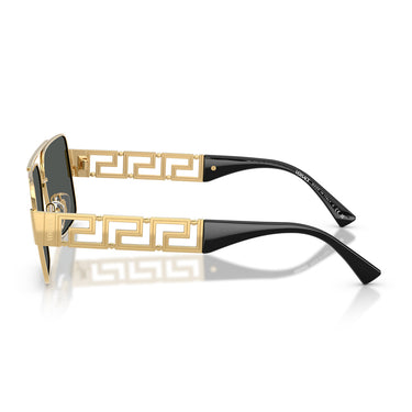 Versace Okulary Przeciwsłoneczne VE2290 100287 Złoto Ciemnoszary Męskie 3