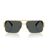 Versace Okulary Przeciwsłoneczne VE2290 100287 Złoto Ciemnoszary Męskie