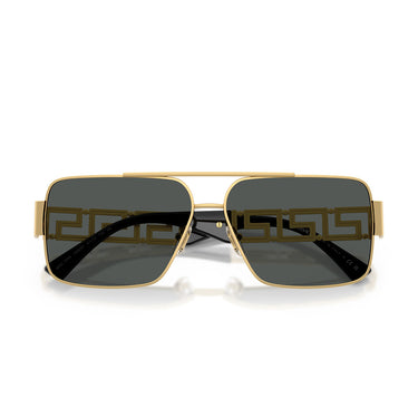 Versace Okulary Przeciwsłoneczne VE2290 100287 Złoto Ciemnoszary Męskie 5