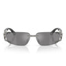 Versace Occhiali da Sole VE2291 10006G Gunmetal/Grigio Scuro Specchiato Argento Uomo