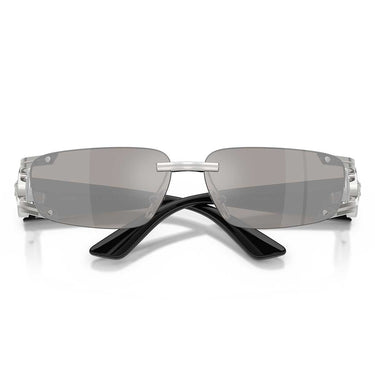 Versace Occhiali da Sole VE2291 10016G Argento/Grigio Chiaro Specchiato Argento Uomo 5