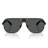 Versace Occhiali da Sole VE2294 126187 Nero Opaco Grigio Scuro Uomo 