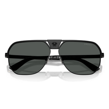 Versace Occhiali da Sole VE2294 126187 Nero Opaco Grigio Scuro Uomo 5