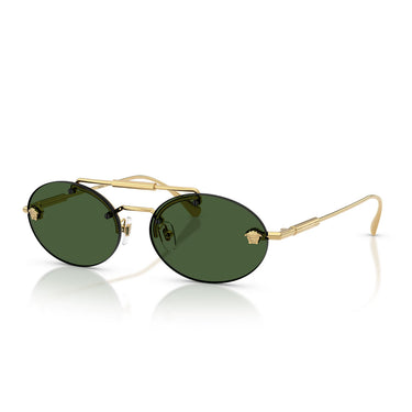 Versace Occhiali da Sole VE2295 100271 Oro Verde Scuro Donna 2