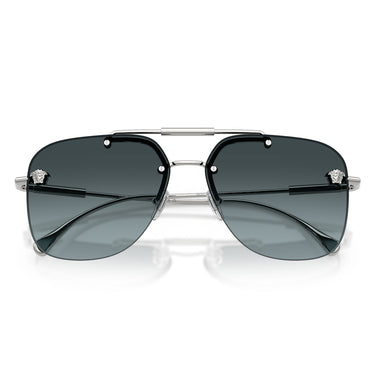 Versace Occhiali da Sole VE2296 1000V1 Argento/Blu Sfumato Donna 5