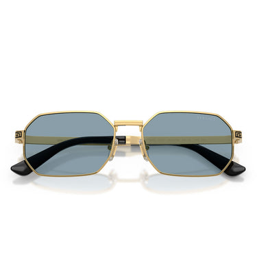 Versace Occhiali da Sole VE2297 100280 Oro Azzurro Uomo 5