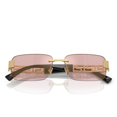 Versace Occhiali da Sole VE2298 10021T Oro/Rosa Specchiato Oro Uomo 4
