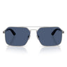 Versace Occhiali da Sole VE2306 152680 Argento Blu Scuro Uomo 