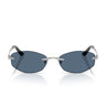 Versace Occhiali da Sole VE2308D 152680 Argento Blu Scuro Donna 
