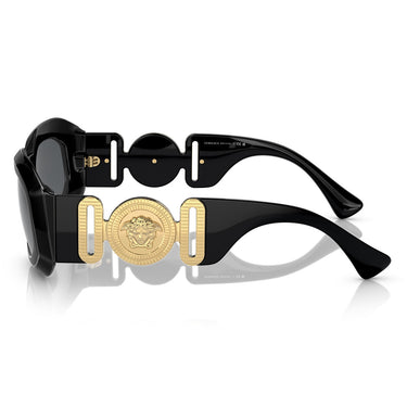 Versace Okulary Przeciwsłoneczne VE4425U GB1-87 Maxi Medusa Biggie Nero-Grigio Scuro Unisex 2