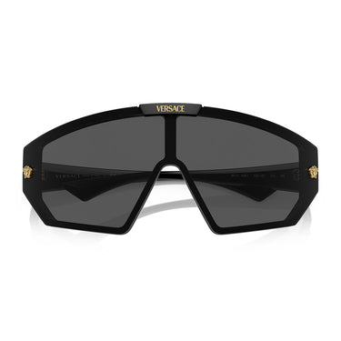 Versace Occhiali da Sole VE4461 GB1 87 Nero Grigio Scuro e Oro Unisex 5