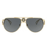 Versace Okulary Przeciwsłoneczne VE2225 ​100287 Złoty/Szary Unisex