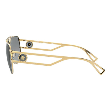 Versace Okulary Przeciwsłoneczne VE2225 ​100287 Złoto/Szary Unisex 3