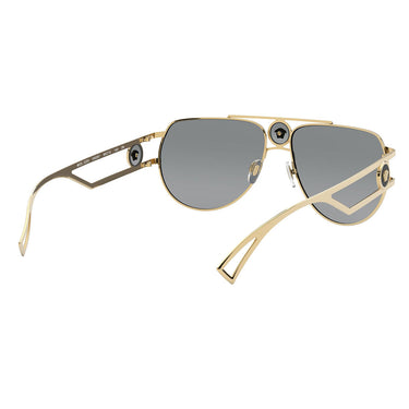 Versace Okulary Przeciwsłoneczne VE2225 ​100287 Złoto/Szary Unisex 6